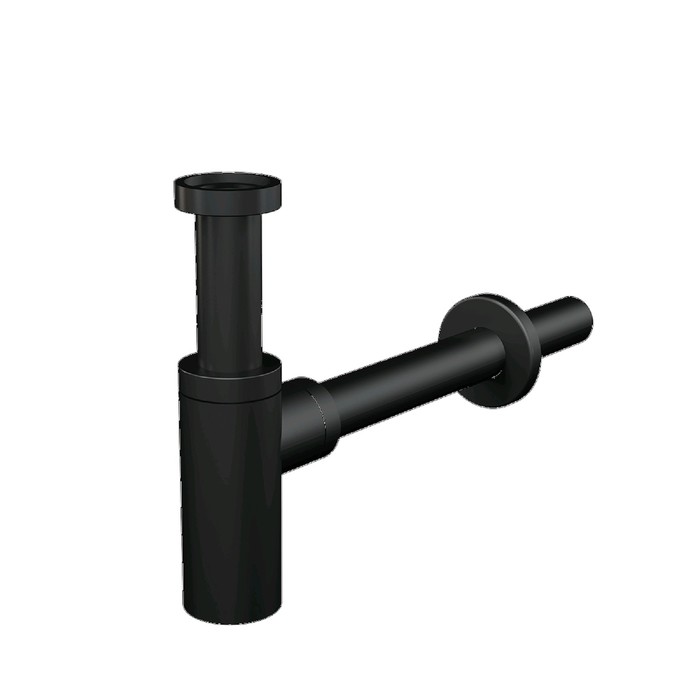 

Сифон для раковины Alcaplast A400BLACK DESIGN, DN=32 мм, круглый, черный матовый