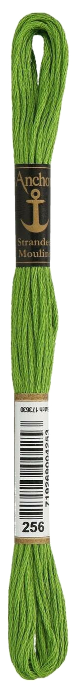

Нитки мулине Anchor Stranded Cotton 4635000-00256 8 м зеленый