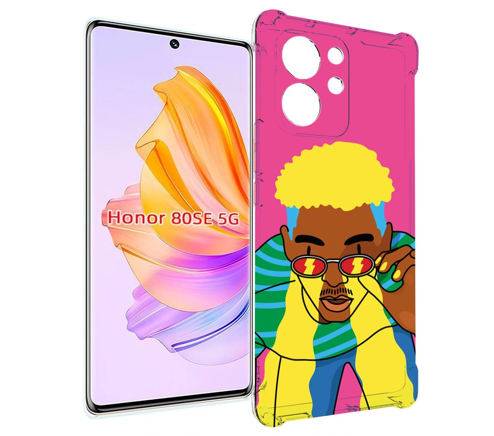 

Чехол MyPads бразилец для Honor 80 SE, Прозрачный, Tocco