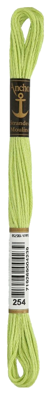 

Нитки мулине Anchor Stranded Cotton 4635000-00254 8 м зеленый