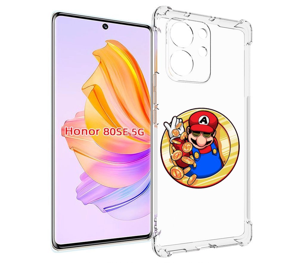 Чехол MyPads богатый марио для Honor 80 SE