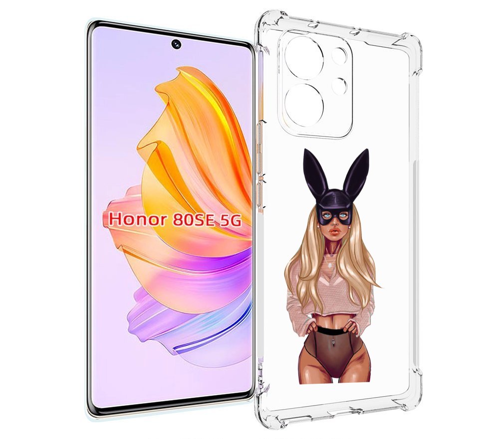 

Чехол MyPads блондинка-с-ушками женский для Honor 80 SE, Прозрачный, Tocco