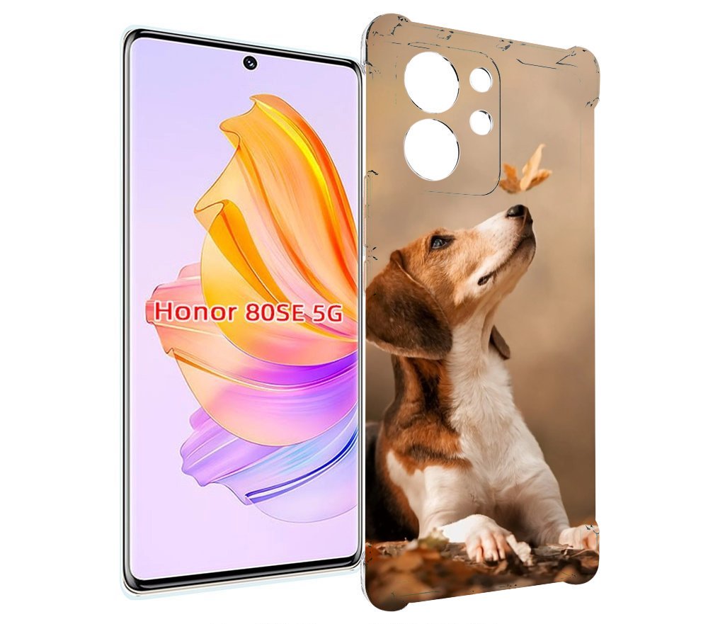 

Чехол MyPads бигль-собака для Honor 80 SE, Прозрачный, Tocco