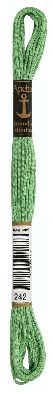 Нитки мулине Anchor Stranded Cotton 4635000-00242 8 м зеленый