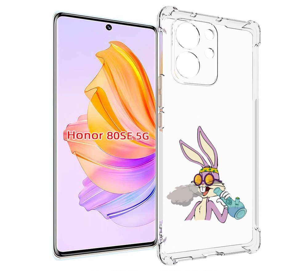 

Чехол MyPads бакс-банни-любитель-подымить для Honor 80 SE, Прозрачный, Tocco