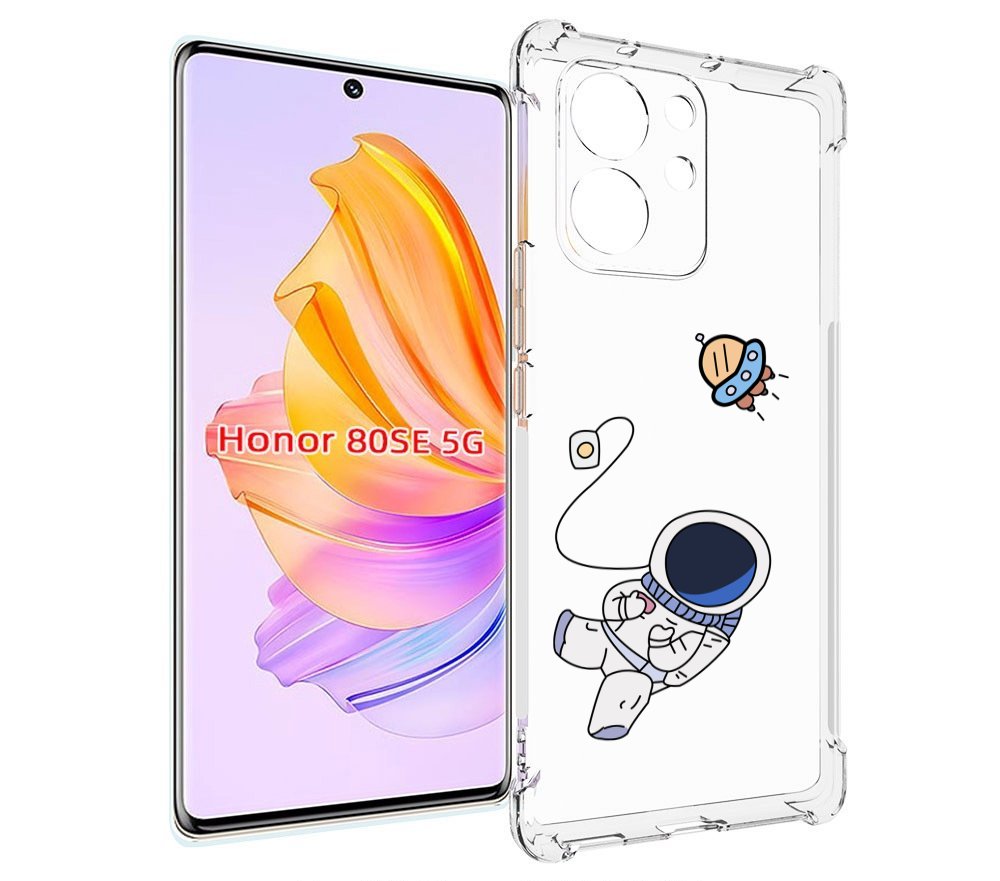 

Чехол MyPads астронавт для Honor 80 SE, Прозрачный, Tocco