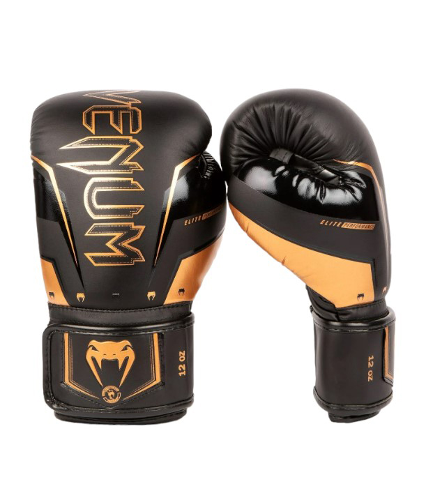 

Перчатки Elite Evo 12oz черн/бронз., Черный;золотистый, Elite Evo