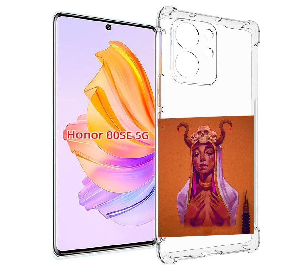 

Чехол MyPads античная-девушка для Honor 80 SE, Прозрачный, Tocco