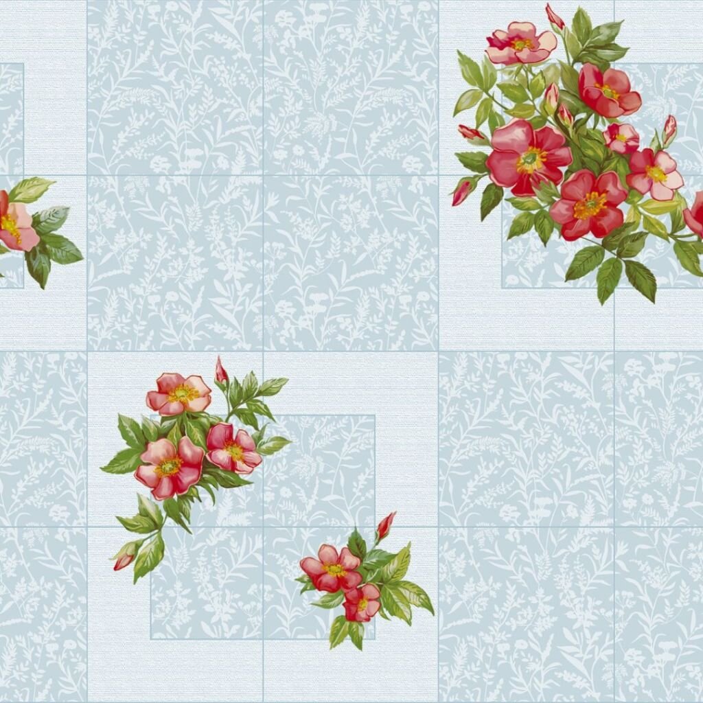 

Клеенка Колорит, 1.3х25 м, ПВХ, голубая, 710/1
