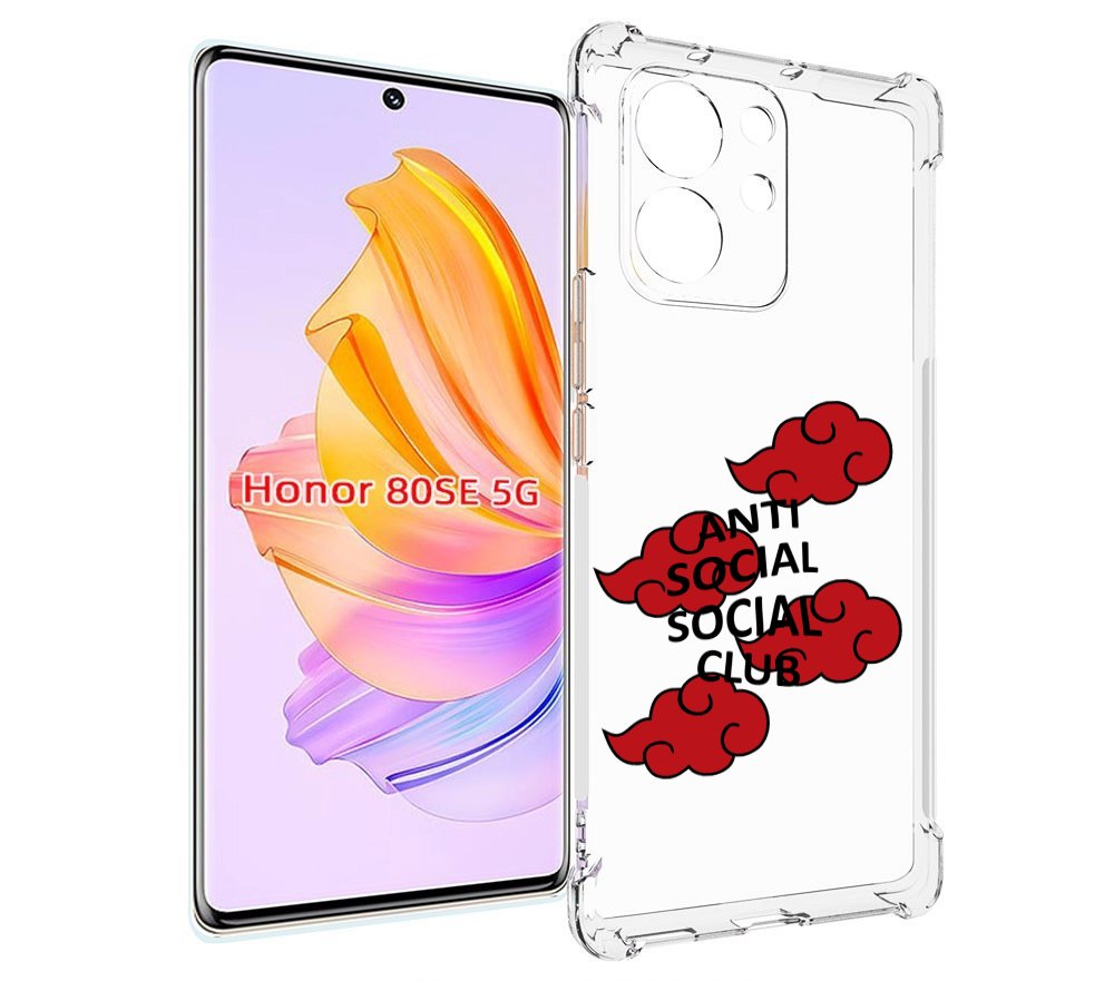

Чехол MyPads анти-социал-социал-клаб для Honor 80 SE, Прозрачный, Tocco