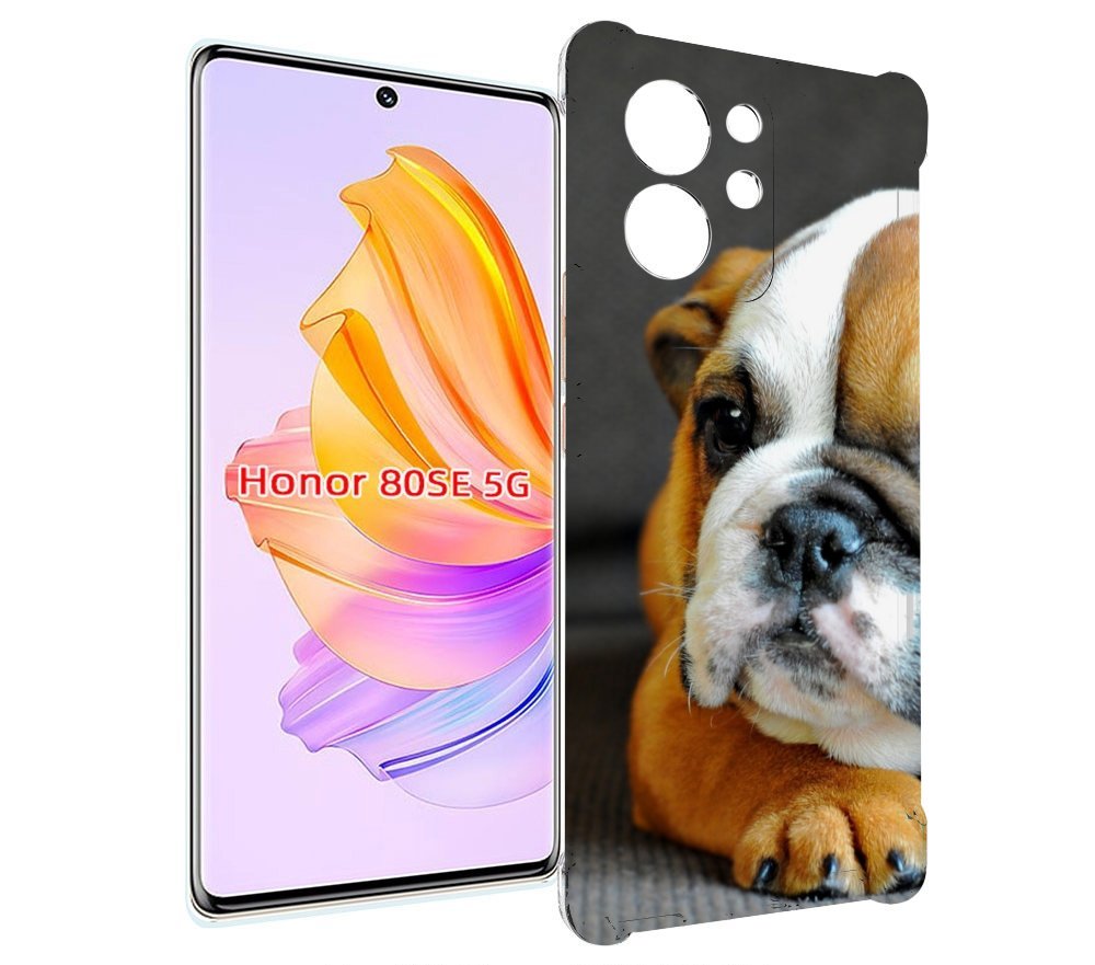 

Чехол MyPads англиискии бульдор для Honor 80 SE, Прозрачный, Tocco