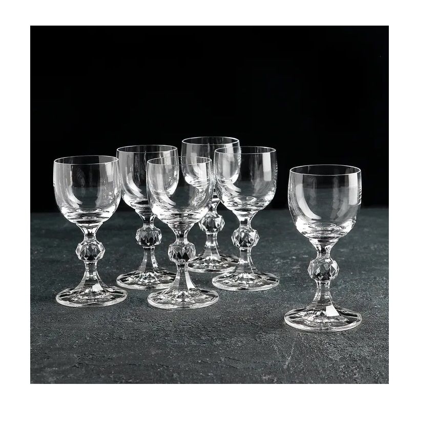 

Набор рюмок для водки Bohemia Crystal, 50 мл, 6 шт, Прозрачный