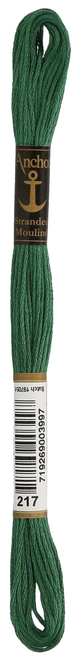 

Нитки мулине Anchor Stranded Cotton 4635000-00217 8 м зеленый