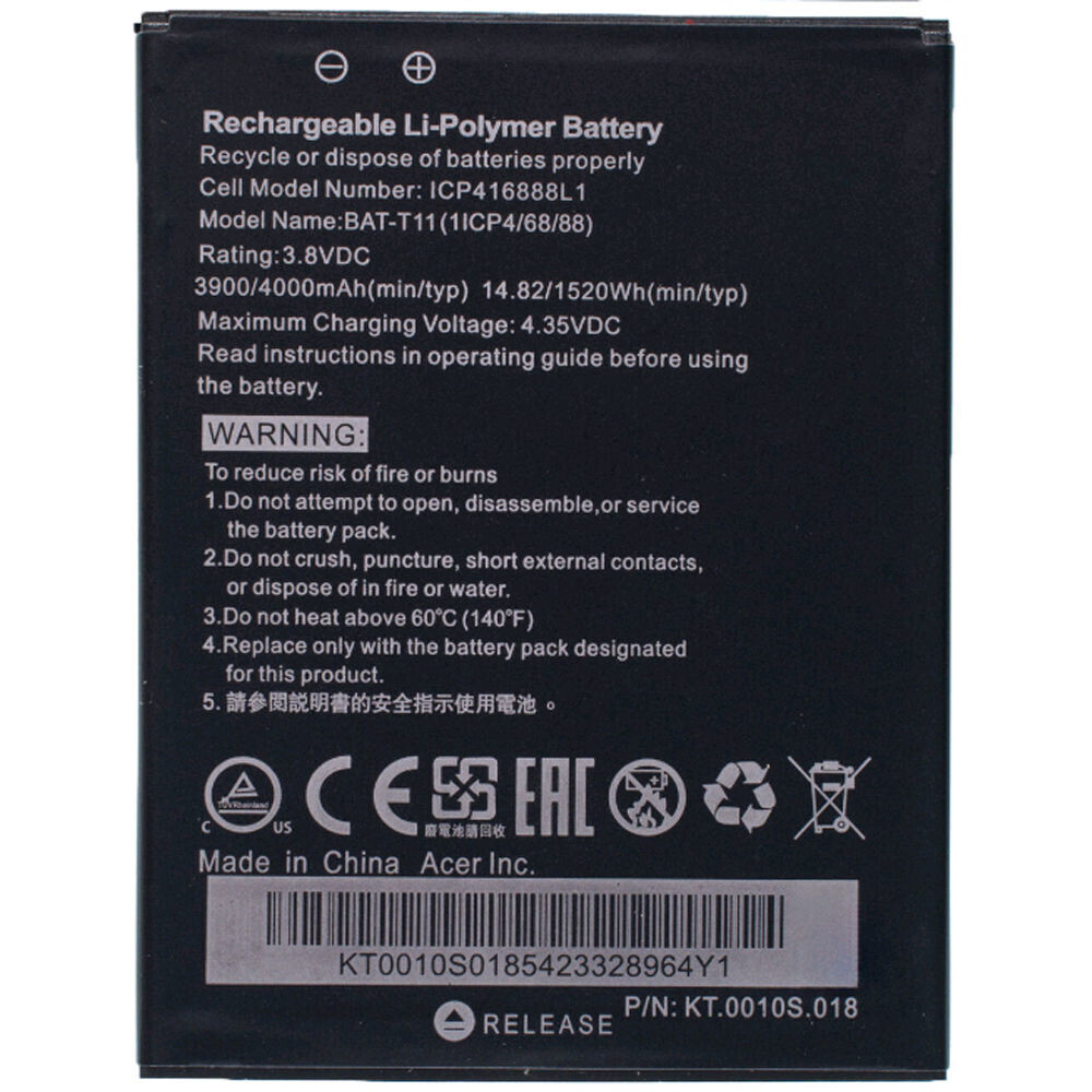 

Аккумулятор для Acer Liquid Z630/BAT-T11, Acer Liquid Z630 / BAT-T11