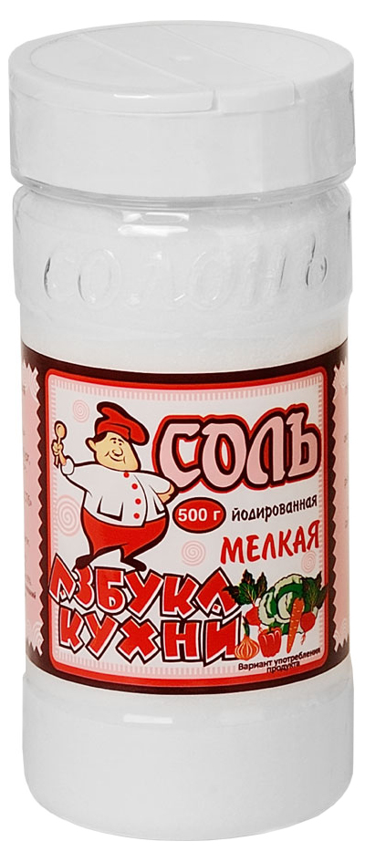 

Соль Азбука кухни Экстра выварочная йодированная 500 г