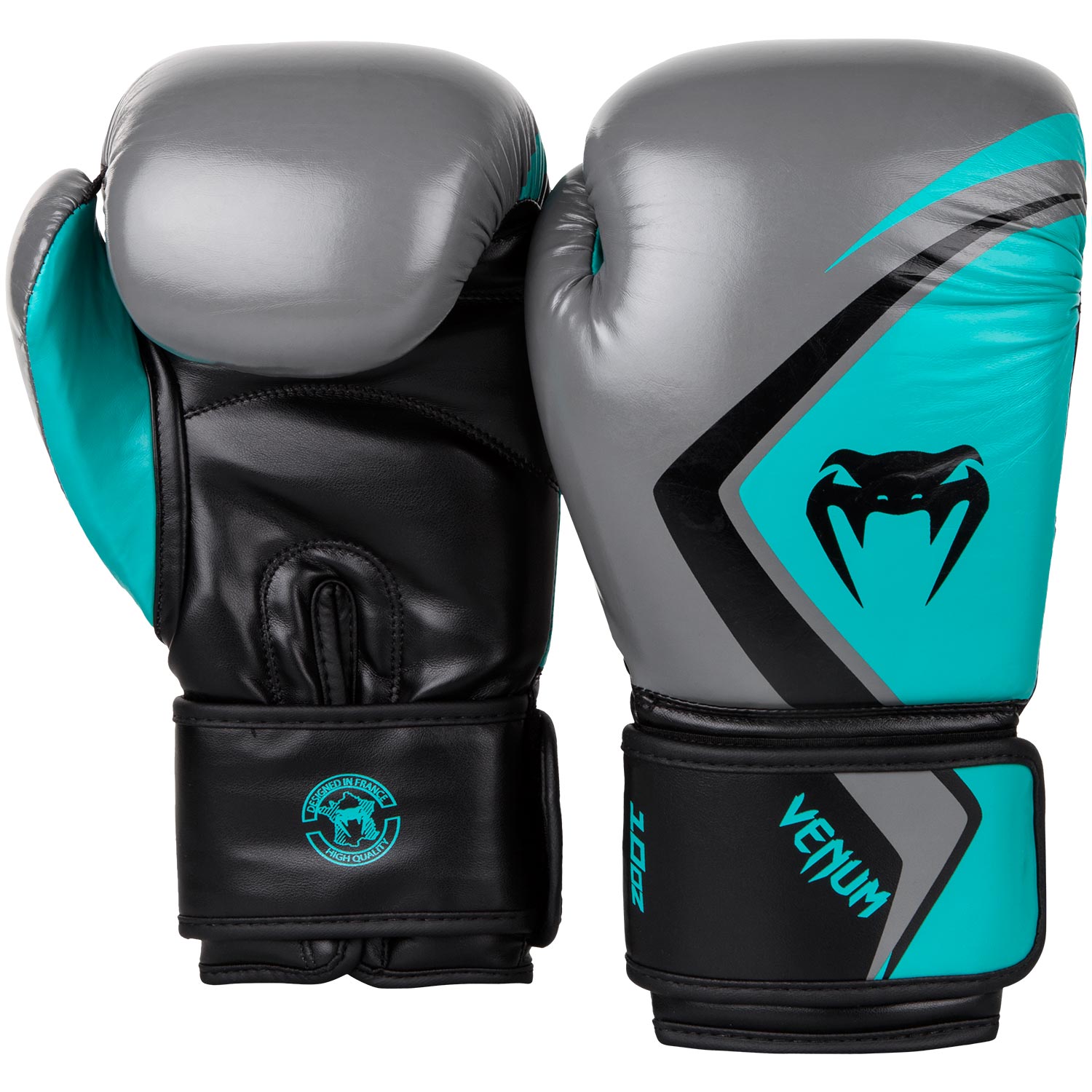 

Перчатки Contender 2.0 16oz сер/бирюз., Серый;голубой, Contender 2.0