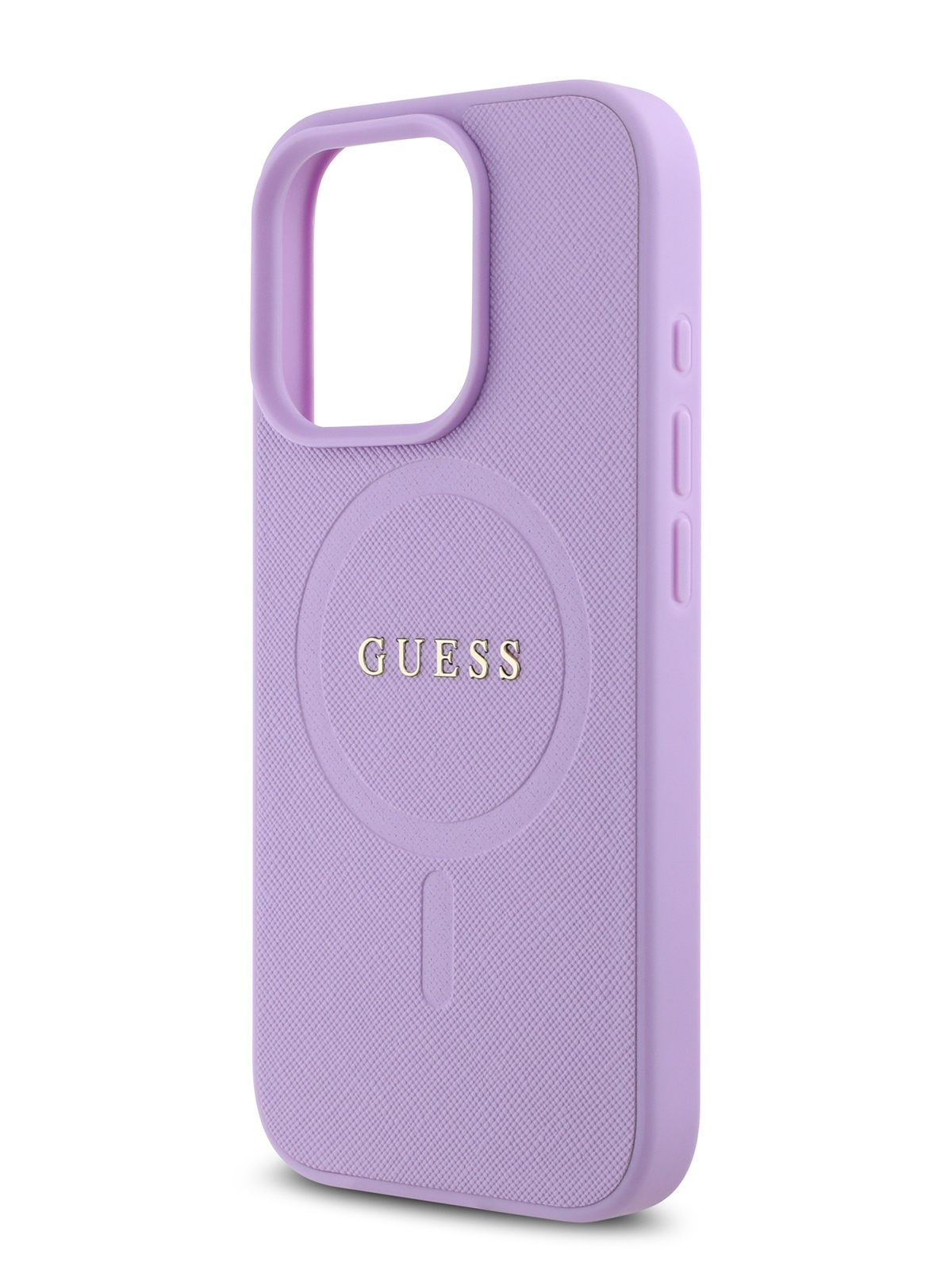 Чехол Guess для iPhone 16 Pro Max из искусственной кожи с MagSafe фиолетовый 2712₽