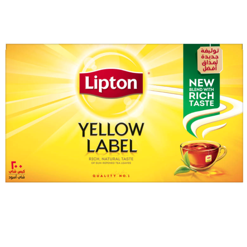 фото Черный чай lipton, 100 пакетиков по 2 г