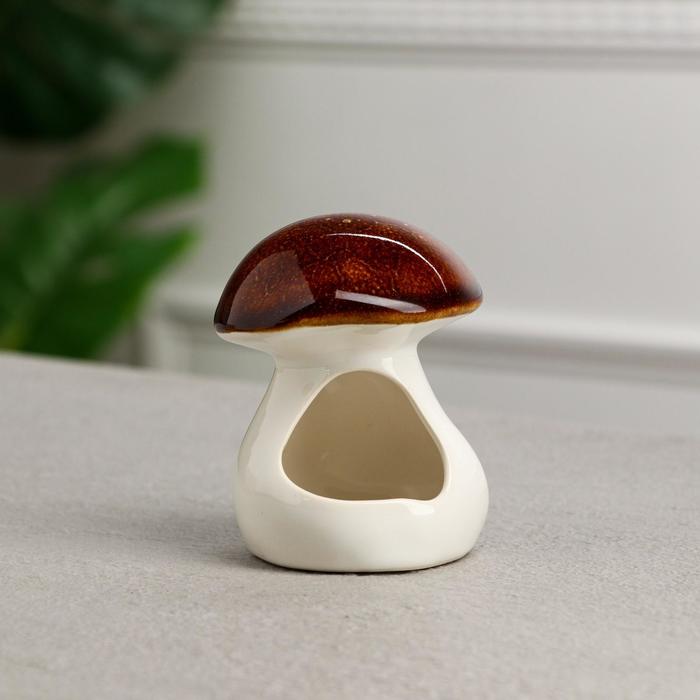 фото Кормушка для грызунов "гриб", керамика, 10 см керамика ручной работы