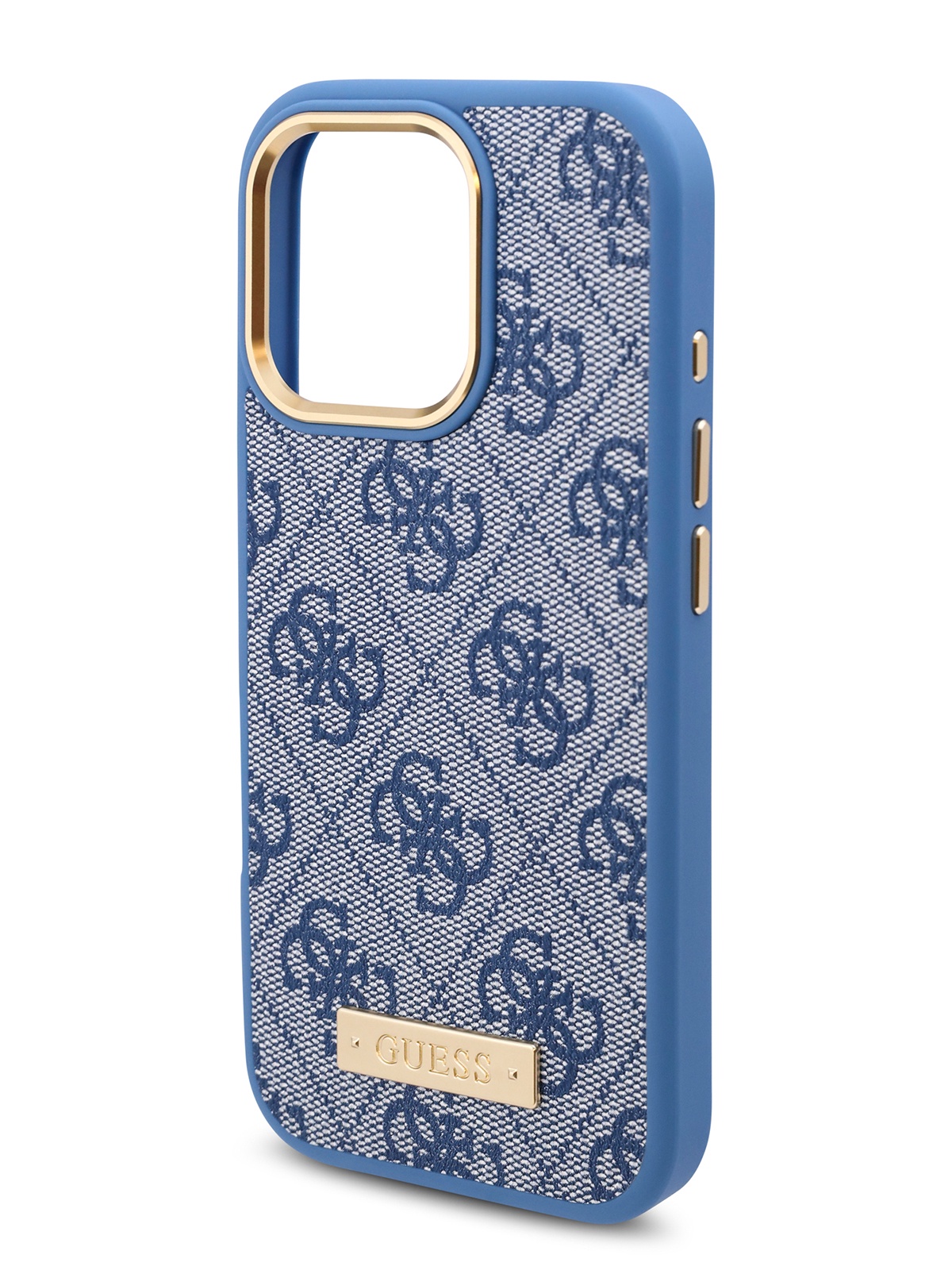 

Чехол Guess для iPhone 16 Pro из экокожи с MagSafe, синий
