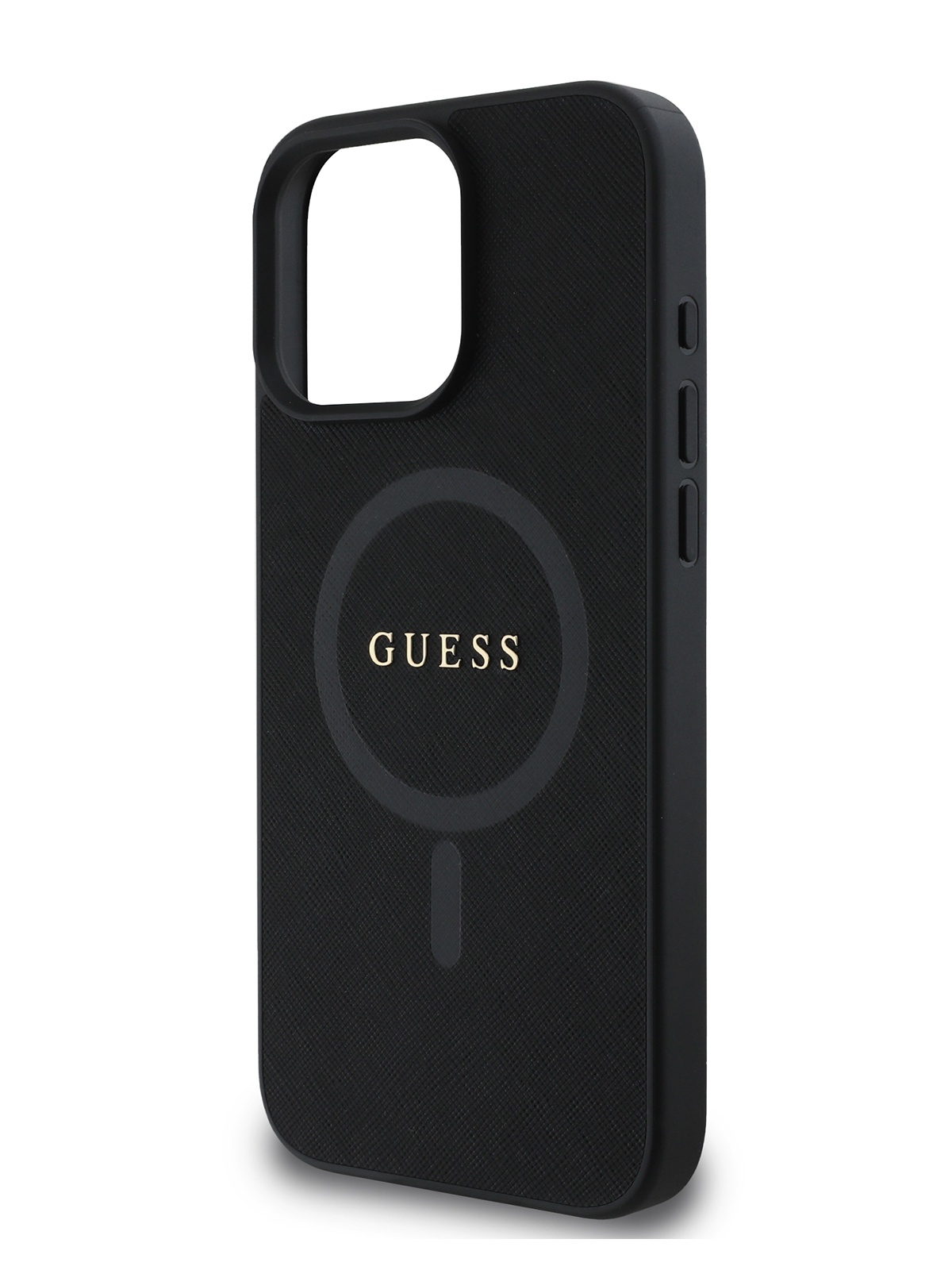 Чехол Guess для iPhone 16 Pro Max из искусственной кожи с MagSafe 600022458680 черный