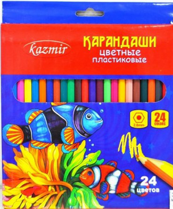 

Карандаши цветные "Зоопарк", 24 цвета