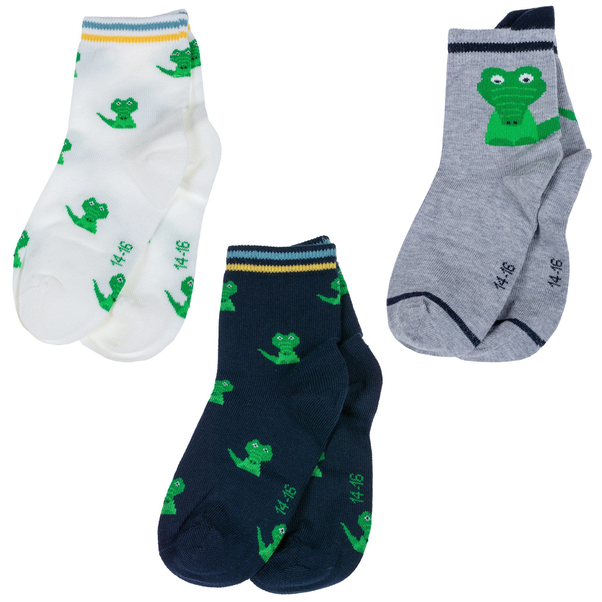 

Носки детские Rusocks Д3-130150М, микс, 14-16, Белый;серый;синий, Д3-130150М