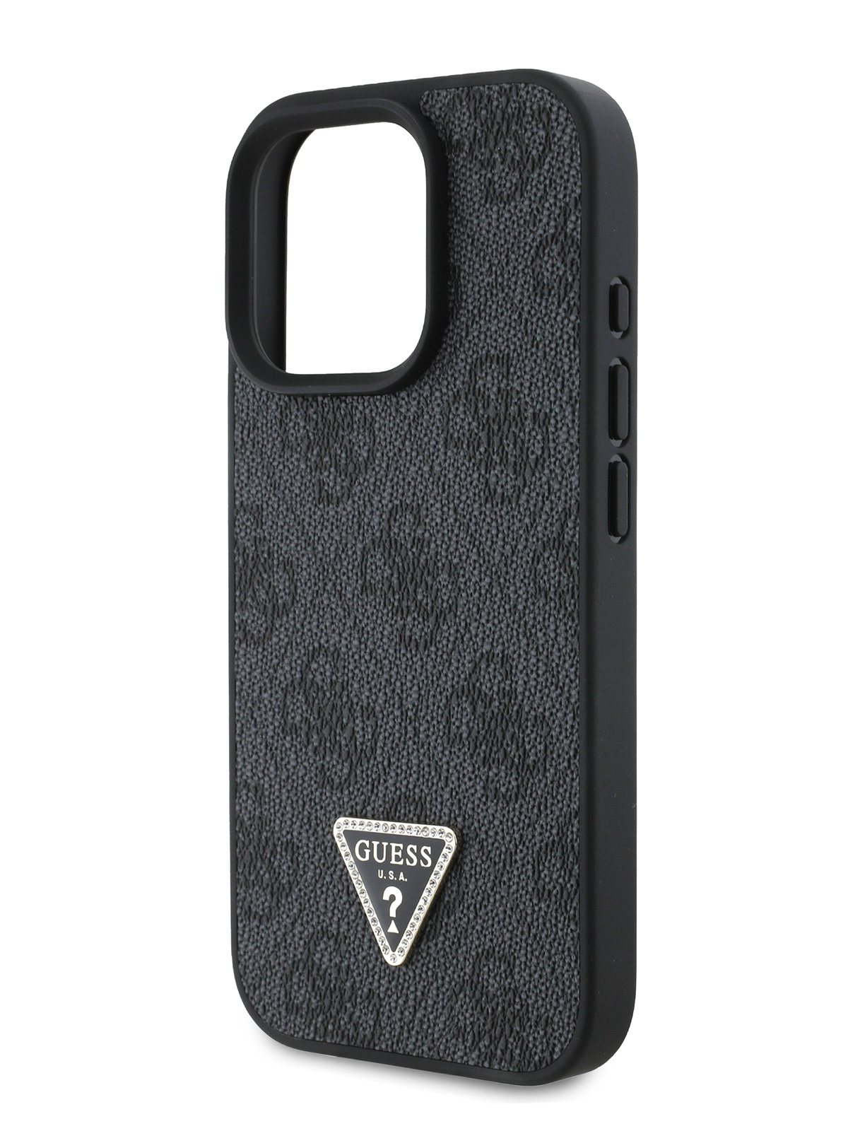 

Чехол Guess для iPhone 16 Pro Max из экокожи черного цвета, Черный