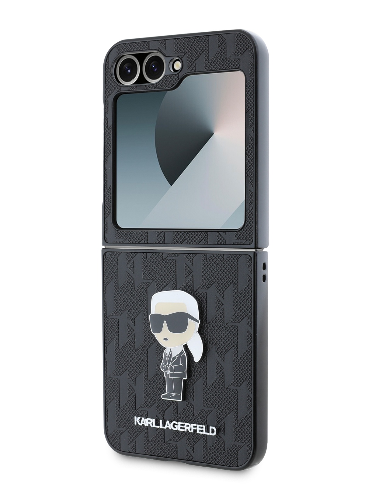 

Чехол Karl Lagerfeld для Galaxy Z Flip6 с металлическим логотипом, черный