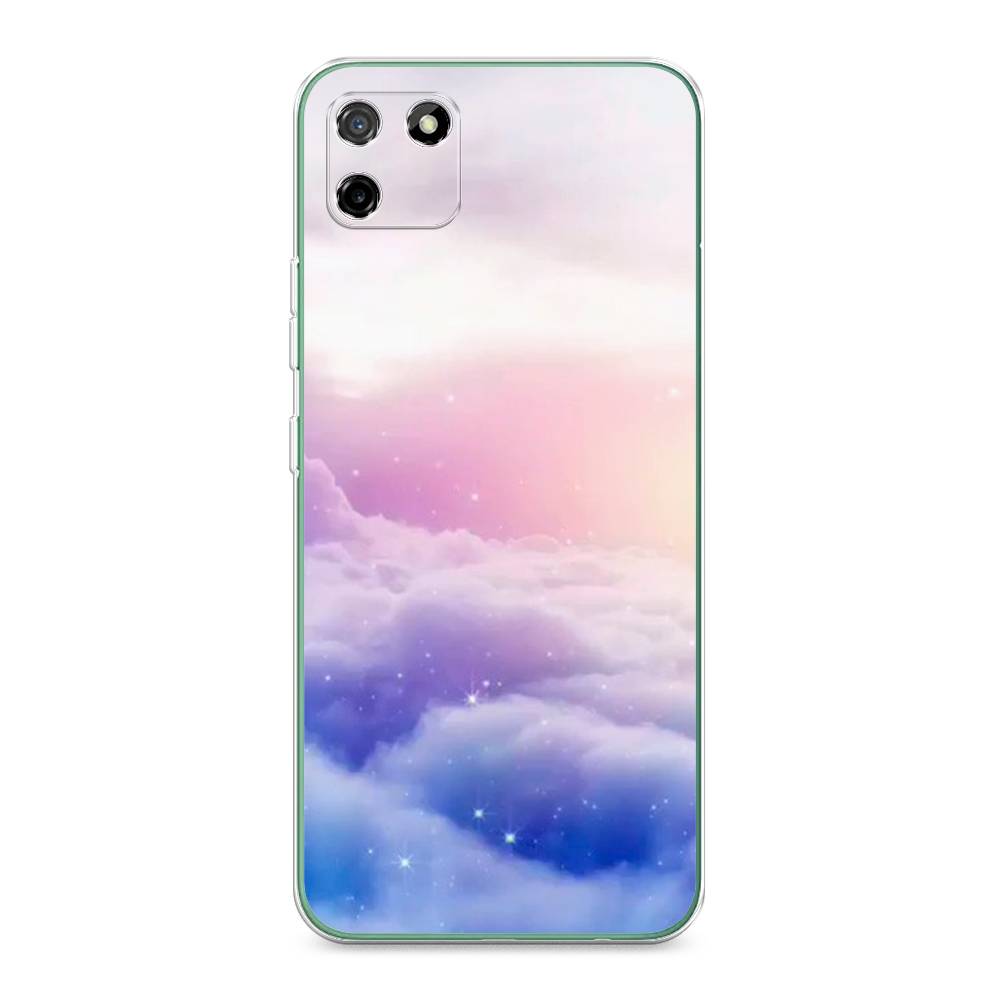 

Чехол на Realme C11 2020 "Небеса", Голубой;белый;розовый, 253850-2