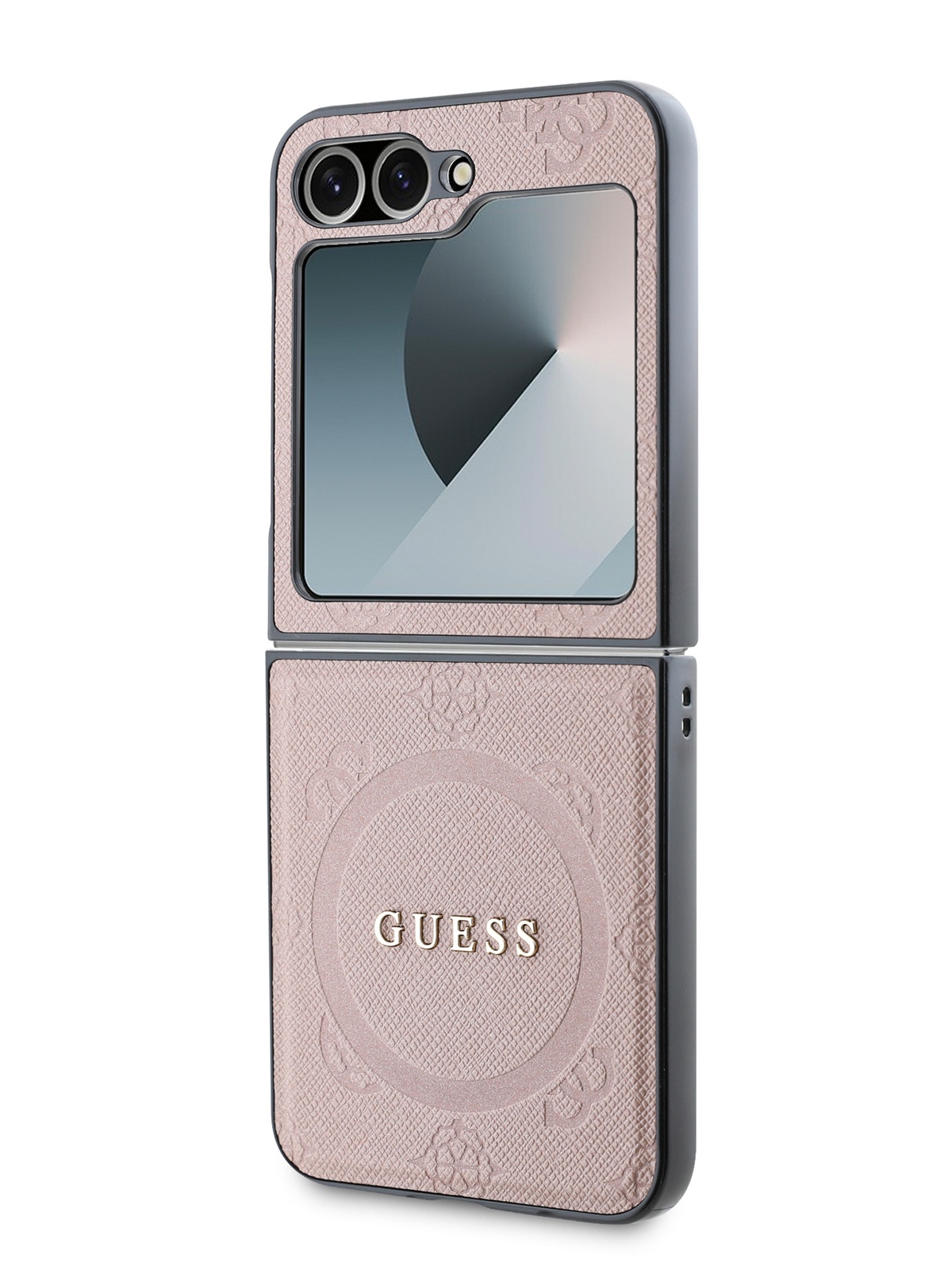 

Чехол Guess для Galaxy Z Flip6 из экокожи с функцией MagSafe, розовый