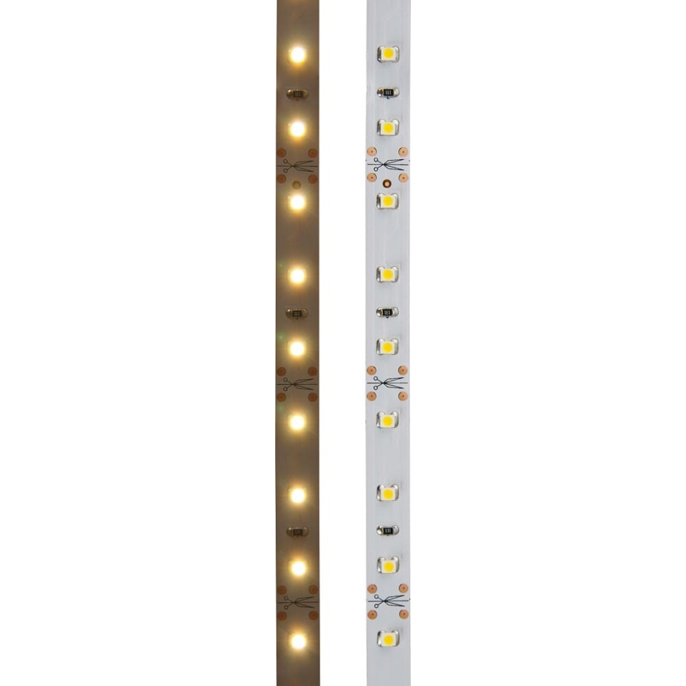 фото Lamper светодиодная лента led 5м, 12в, 8 мм, ip23, smd 2835, 60 led/m, свет теплый белый 1