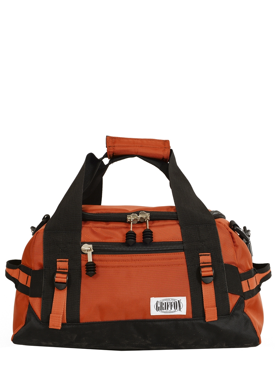 фото Дорожная сумка мужская griffon 133907 оранжевая, 47х31х25 см