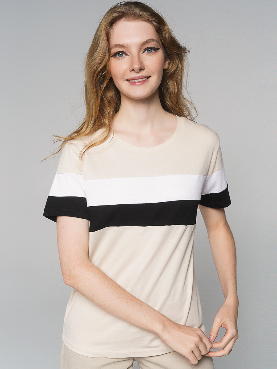 

Футболка женская ТВОЕ 80633 бежевая M, 80633