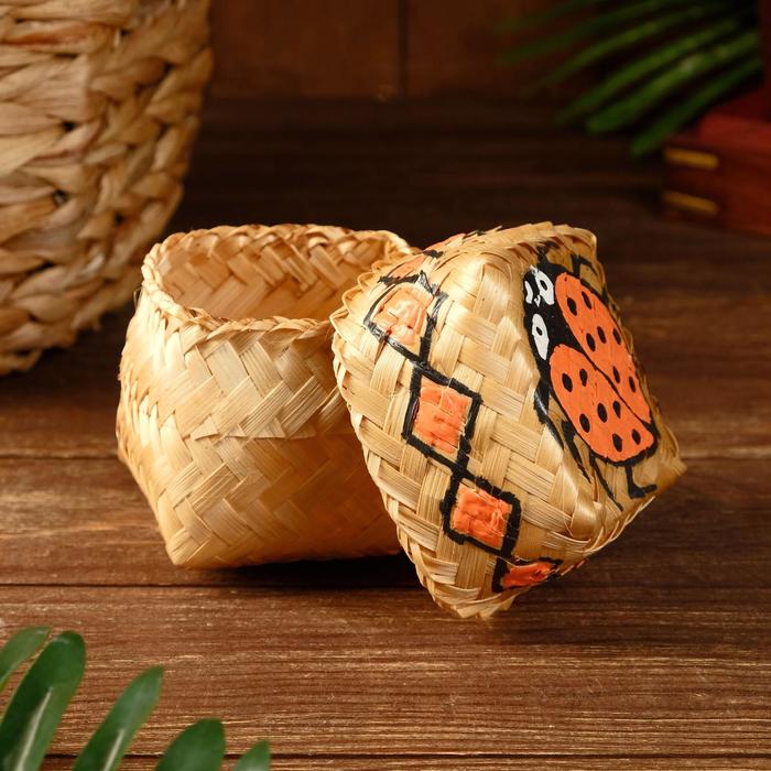 

Корзинка бамбуковая "Оранжик" 9х9х9 см, Indonesian style