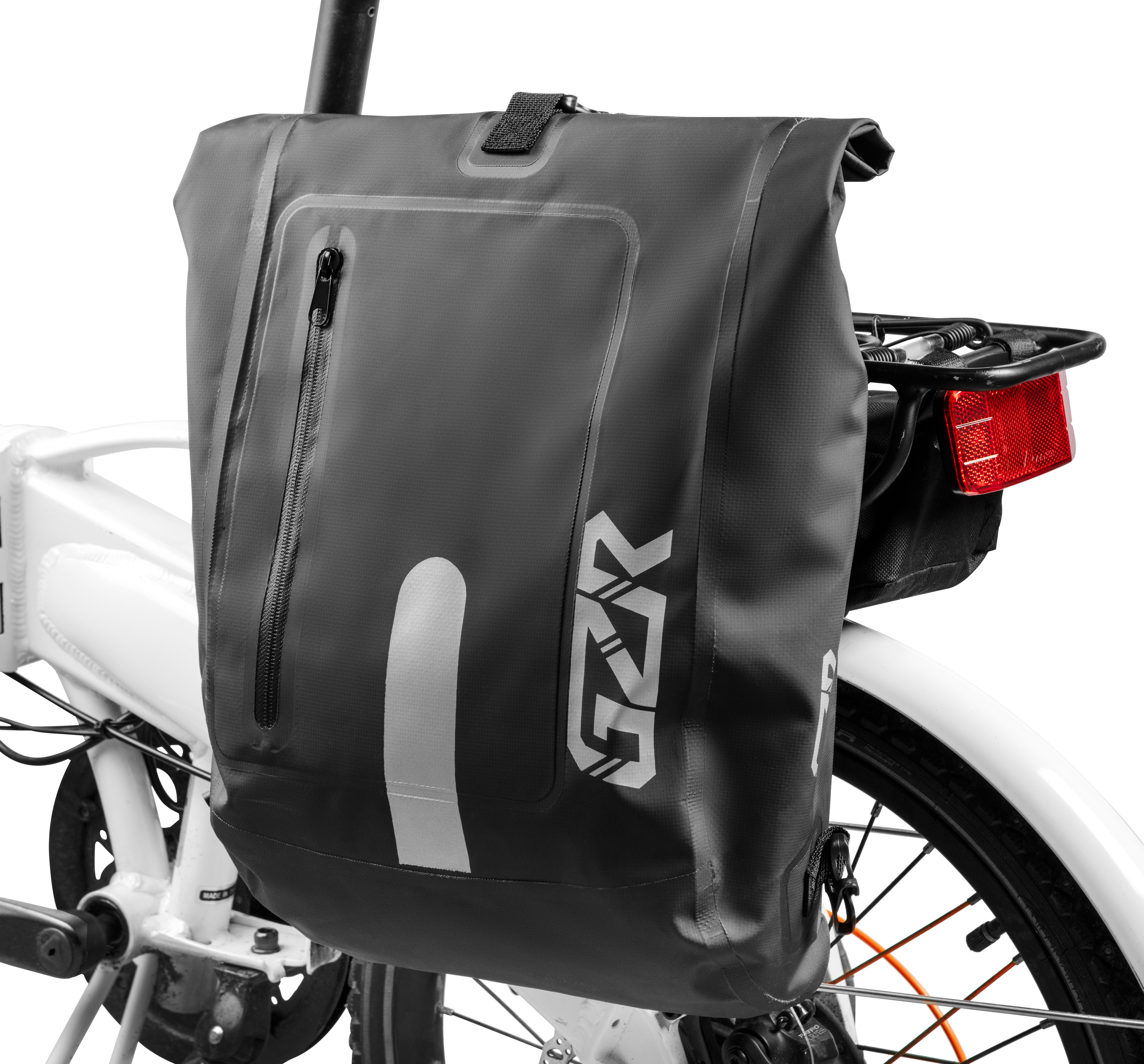 

Водонепроницаемая велосипедная сумка GZR Pannier, черная, Зеленый, GZR Pannier