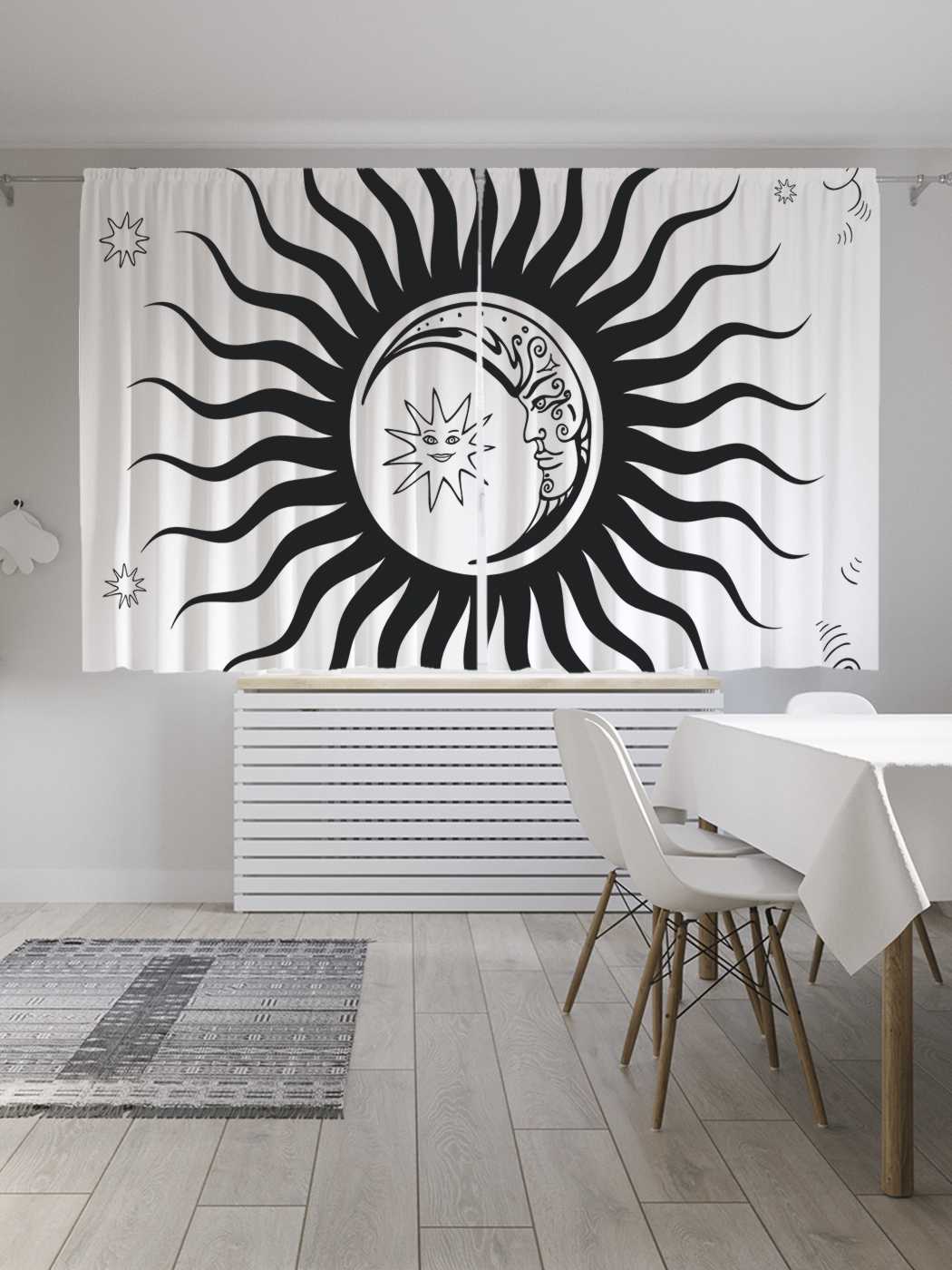 

Шторы JoyArty с фотопечатью "Астрономическое единение" из сатена, 290х180 см, Астрономическое единение