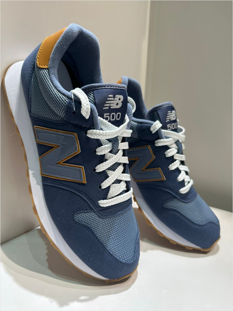 

Кроссовки мужские New Balance 500 синие 45 EU, Синий, 500