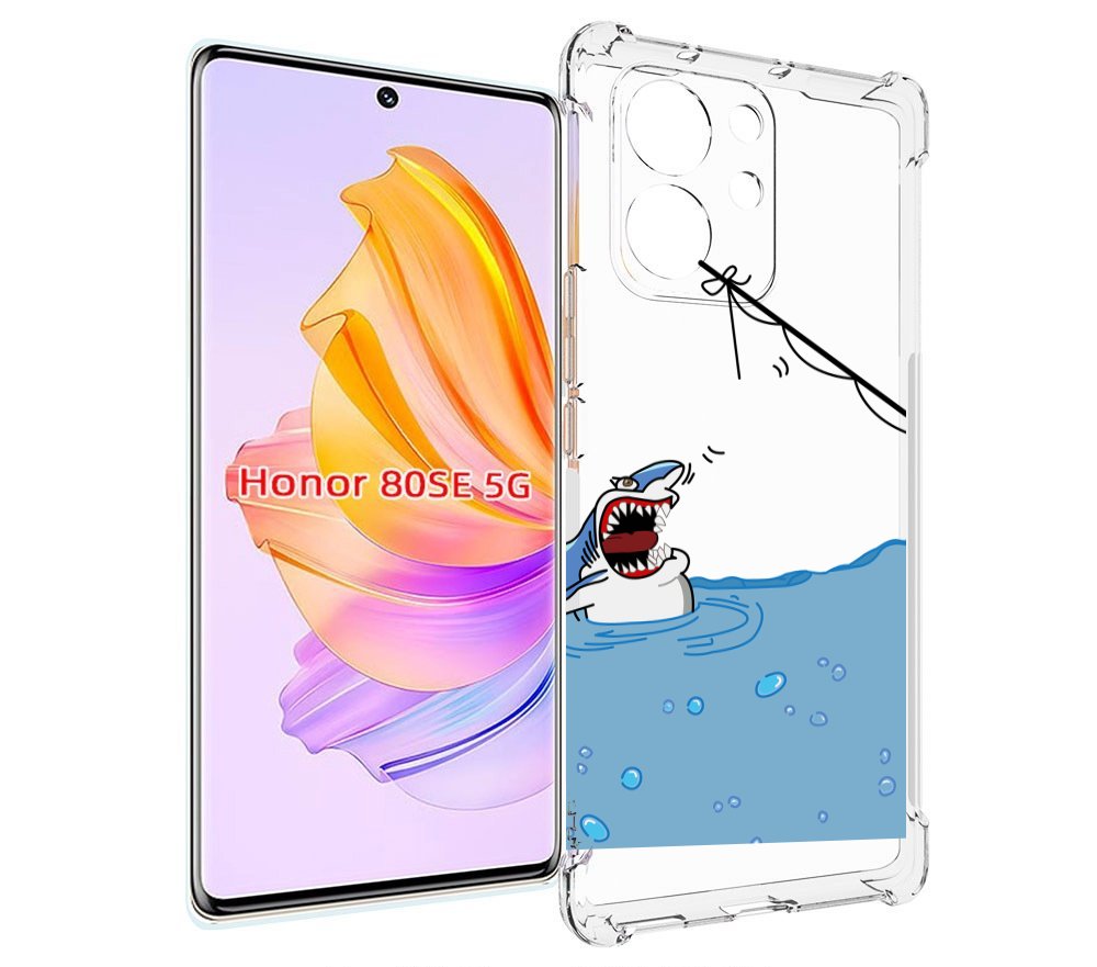 

Чехол MyPads акула-рисунок для Honor 80 SE, Прозрачный, Tocco