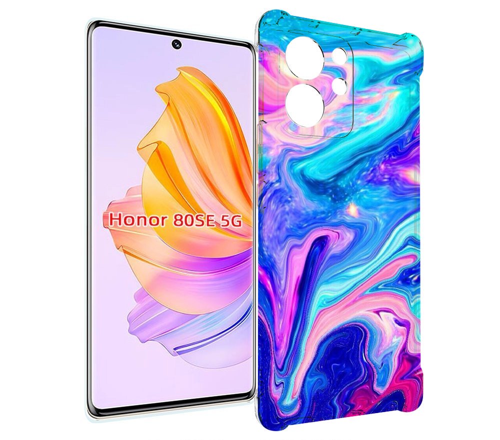 

Чехол MyPads акварельные-краски для Honor 80 SE, Прозрачный, Tocco
