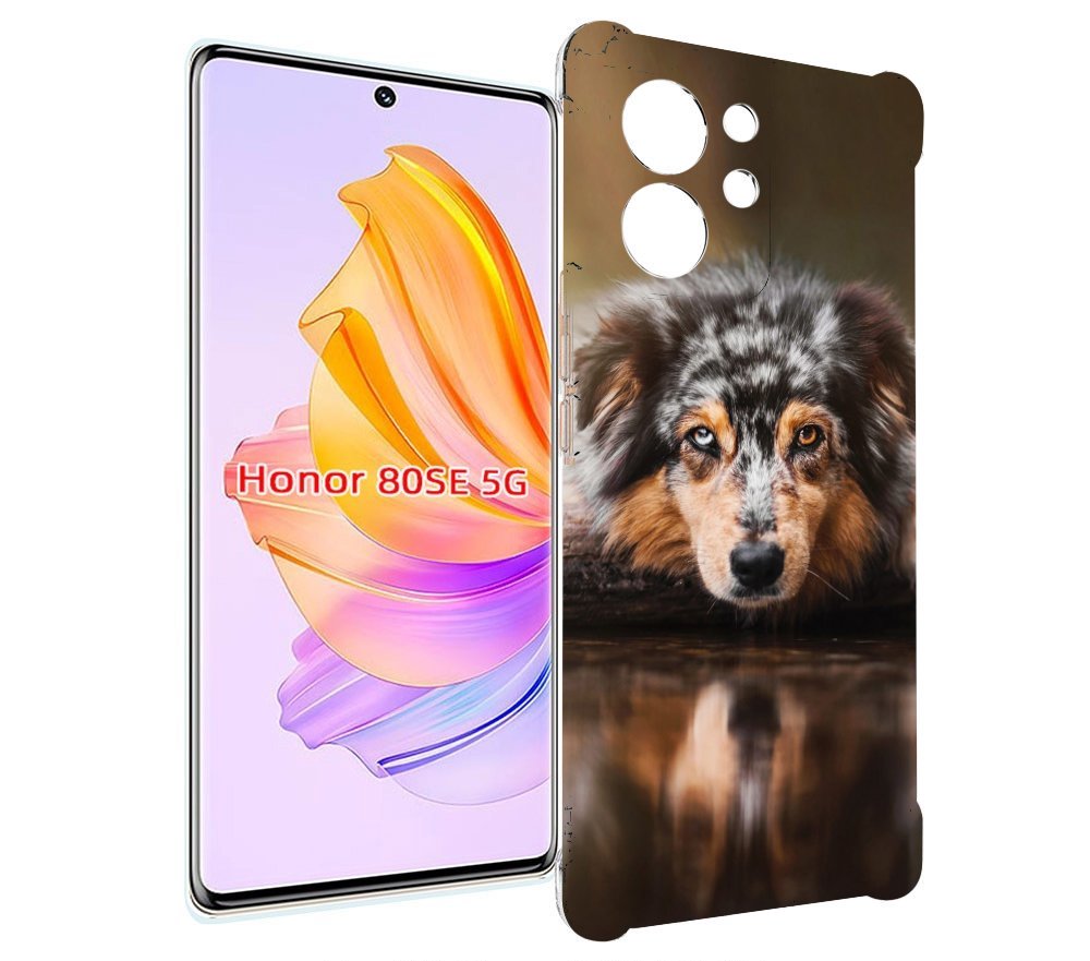 

Чехол MyPads австралииская овчарка для Honor 80 SE, Прозрачный, Tocco
