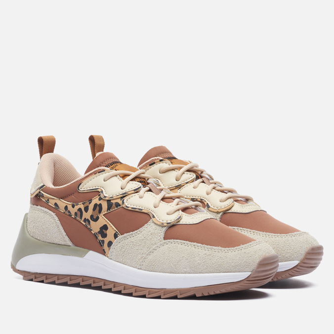 

Кроссовки женские Diadora Jolly Animalier бежевые 36.5 EU, Jolly Animalier