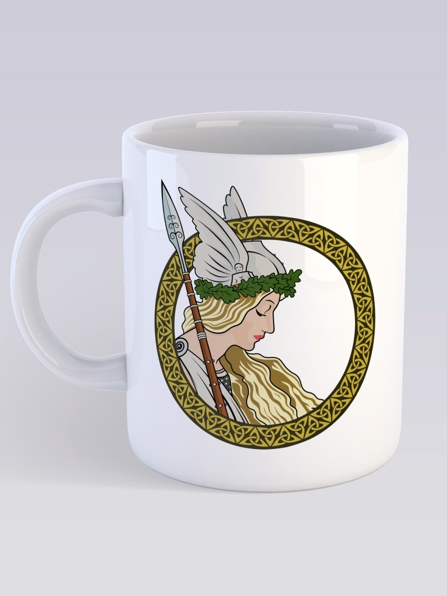 фото Кружка сувенирshop персонаж "валькирия / скандинавское язычество" 330 мл cu-trvl1-w/s