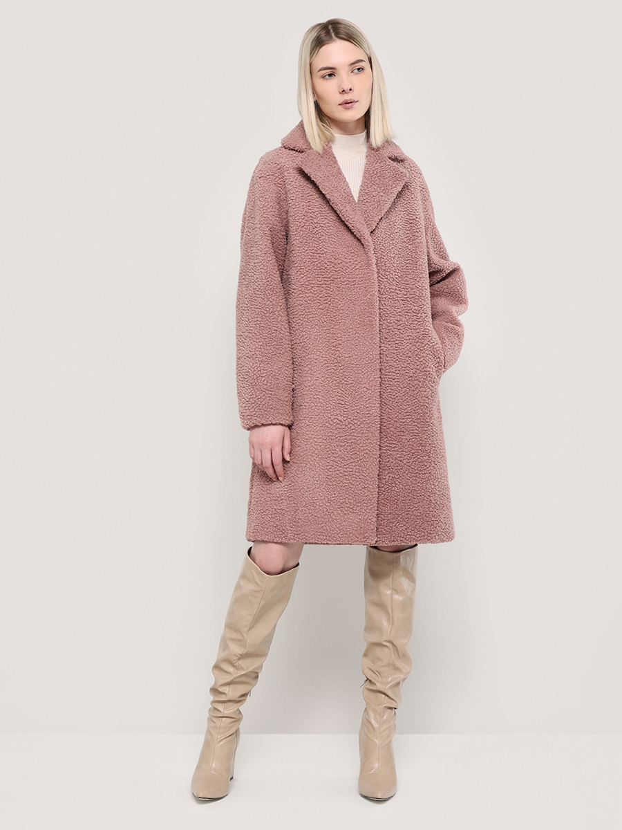 

Шуба женская ALEF 4171/95 розовая 52 RU, 4171/95