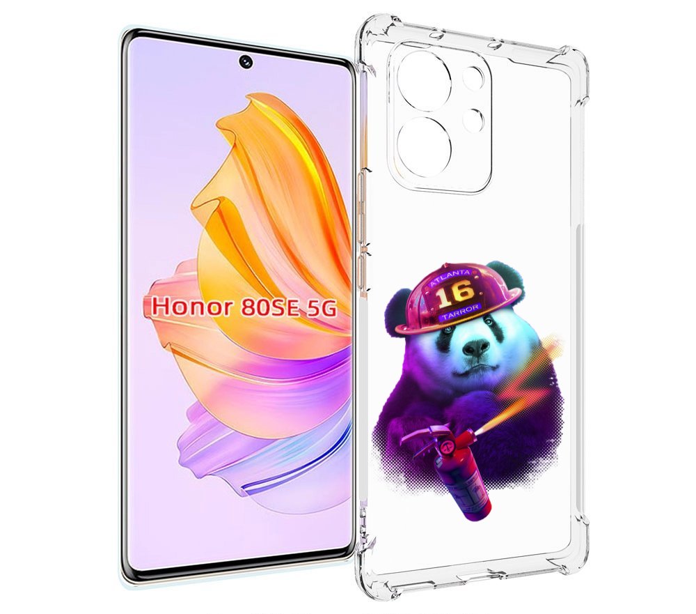 

Чехол MyPads Яркая панда детский для Honor 80 SE, Прозрачный, Tocco