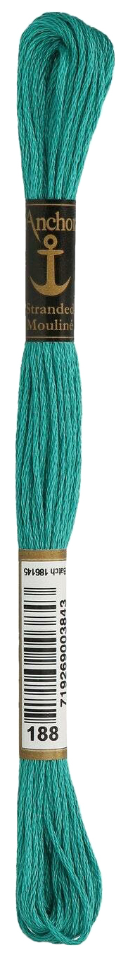 

Нитки мулине Anchor Stranded Cotton 4635000-00188 8 м голубой, Разноцветный