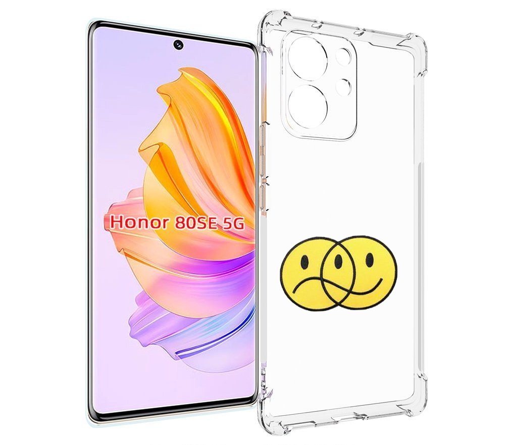 

Чехол MyPads Хиппи для Honor 80 SE, Прозрачный, Tocco