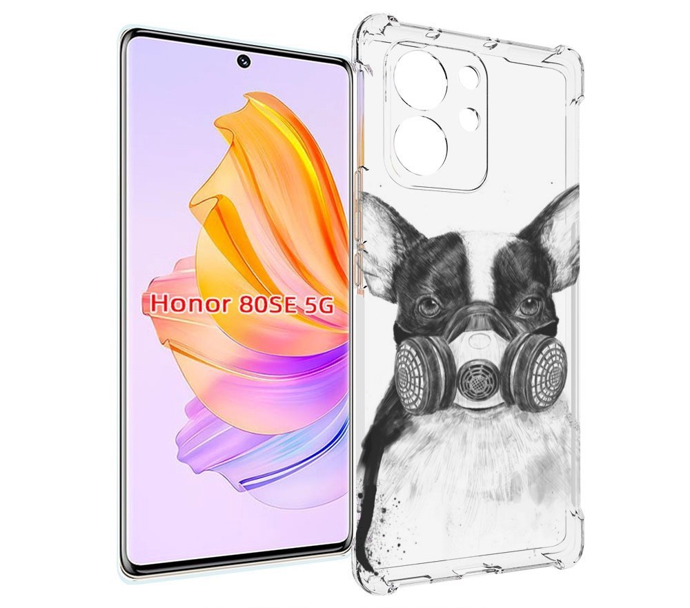 

Чехол MyPads Французский бульдог для Honor 80 SE, Прозрачный, Tocco
