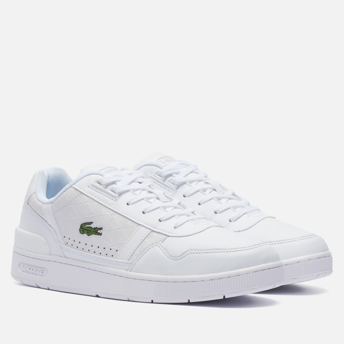 

Кроссовки мужские Lacoste T-Clip Leather белые 42 EU, T-Clip Leather