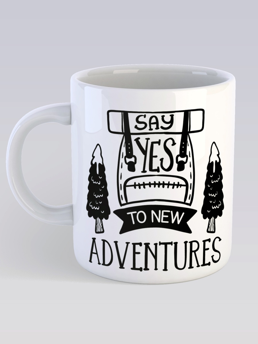 фото Кружка сувенирshop путешествия "say yes to new adventures" 330 мл cu-trput3-w/s